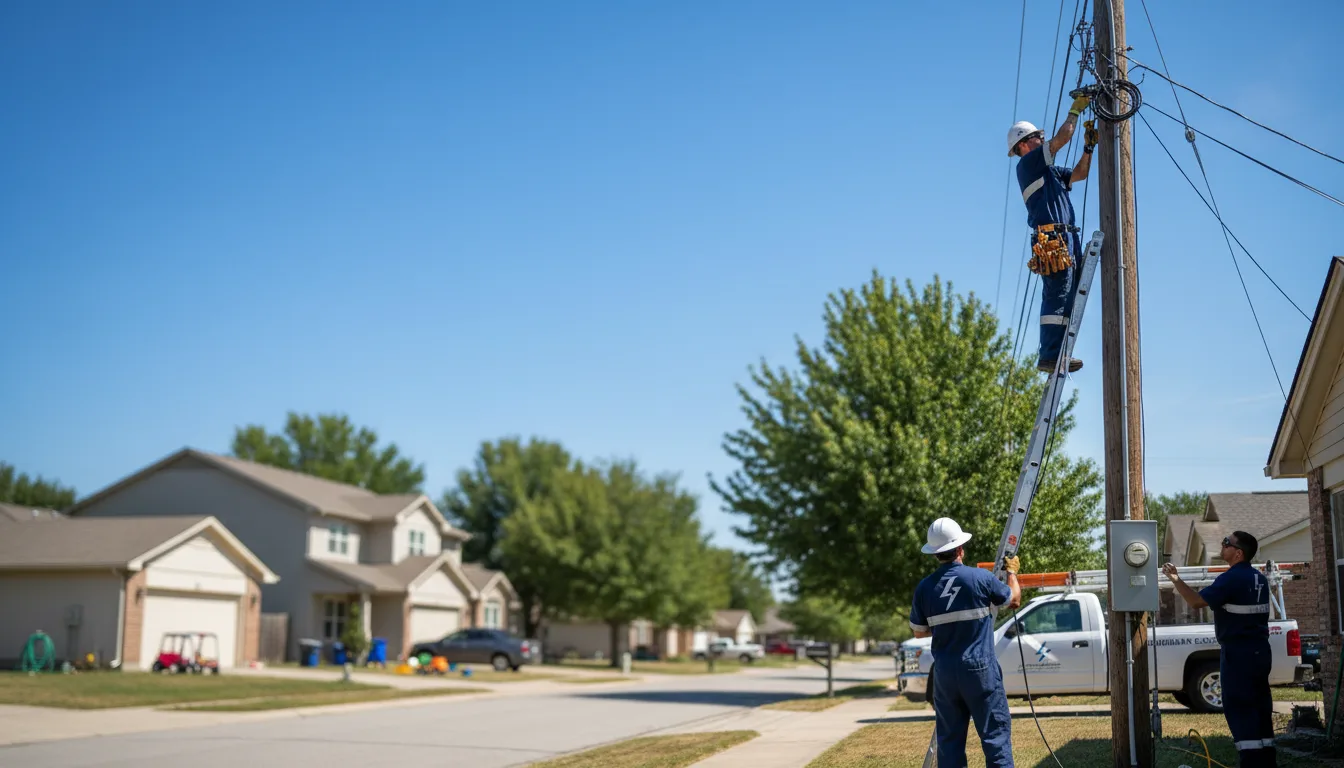 Residential electrician providing installation services in Kremlin, OK